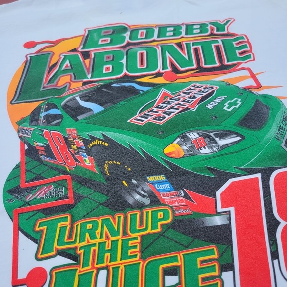 Vintage Bobby Labonte Tee Mens L Chase Authentic Interstate Batteries Nascar - Picture 7 of 7
